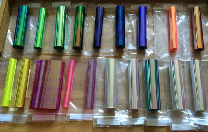 
 Волшебная пластиковая радужная пленка Royal Glory, плавкая пленка Angelina  