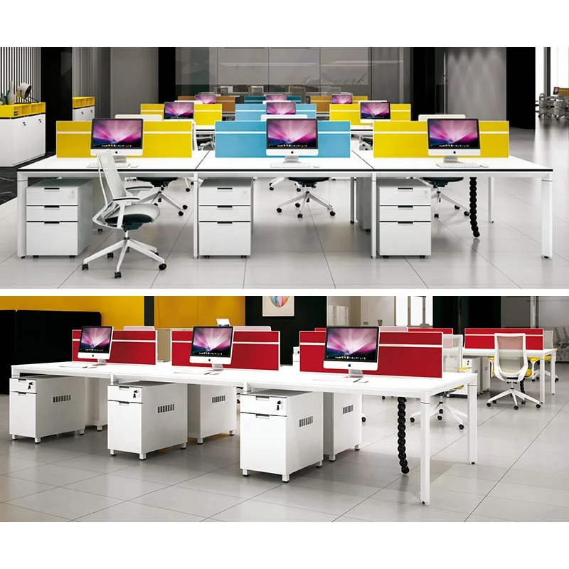 cluster workstation office workstation for 6 persons