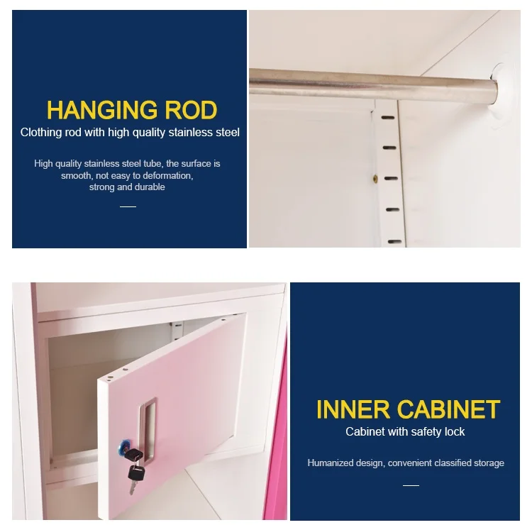Metal Cupboard Models with Price 4 Doors Storage Cabinet