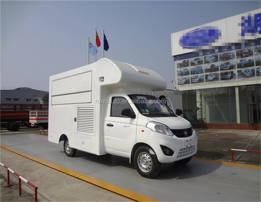 
 2018 горячий экспорт в KZ FOTON 4x2 фургон для фаст-фуда фургон для продажи  