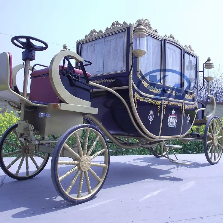 Elektrische koninklijke koets elektrisch voertuig paardenwagen