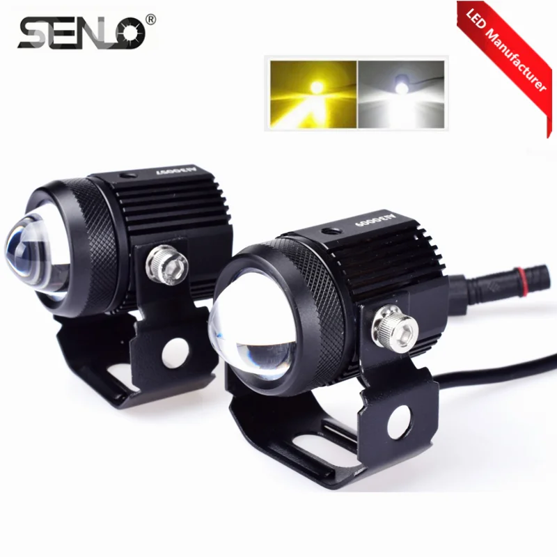 
Новый оригинальный мини-фонарь для вождения лазерный пистолет для мотоцикла двухцветный белый желтый светодиодный фонарь для вождения вспомогательный фонарь для мотоцикла 