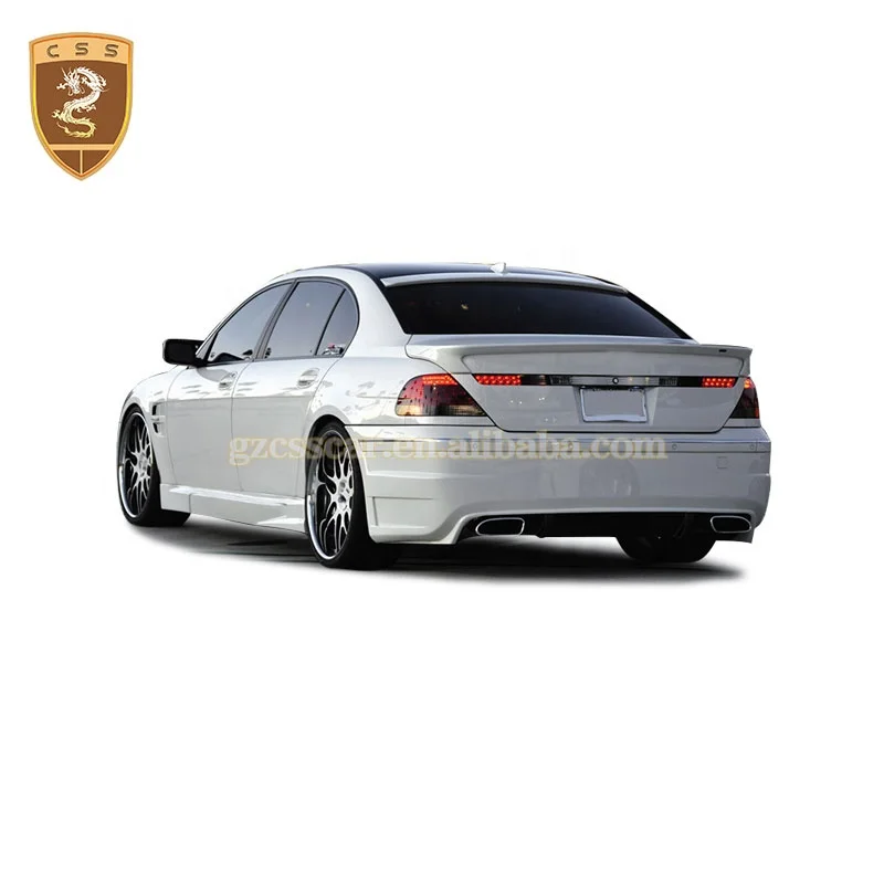 For 2002-2005 BMW 7 Series E65 E66 Upgrade PD Style Bodykit Front Bumper Fender Rear Spoiler Side Skirts Car Body Kit