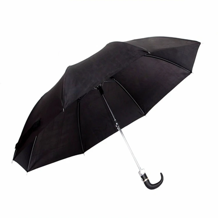 folding umbrella with hook handle