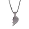 Right Heart Silver + Rope Chain