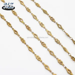 Latest Design Simple Handmade Gold Chains Necklace Unisex Brass Jewelry for Gifts Parties Engagements Anniversaries