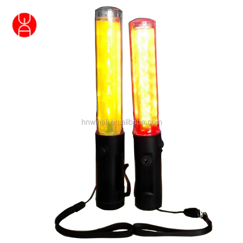 Aircraft Marshalling Wands LED Attention-getting LED Traffic Conduct Baton Traffic Signal Light Wand
