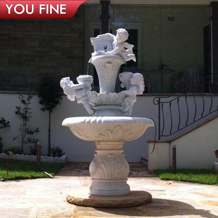 Hand Carved Stone Boy Statue Peeing Boy Water Fountain