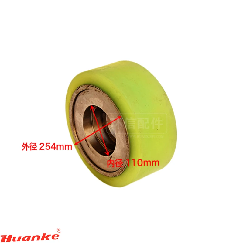 Поставка 254x114 мм (полиуретан) груз колеса для NICHIYU FBR14-18 электрический