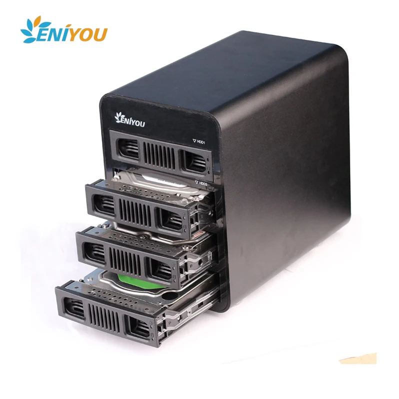 
 Высокое качество 4 Bay Raid USB 3,0 для жесткого диска SATA hdd корпус box поддержка до 4*8 ТБ от китайского OEM ODM производителя из города Шэньчжэнь  