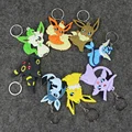 Anime Pikachu Kawaii Keychain Eevee Jolteon Flareon Vaporeon Fashion Keychain Keyring for Boys and Girls