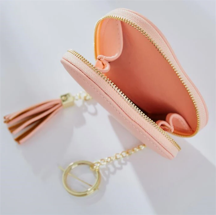 Wholesale Mini Zipper Wallet Keychain Pouch Coin Purse With Custom
