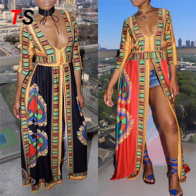 Мусульманские женщины в африканском стиле Kitenge платье конструкций