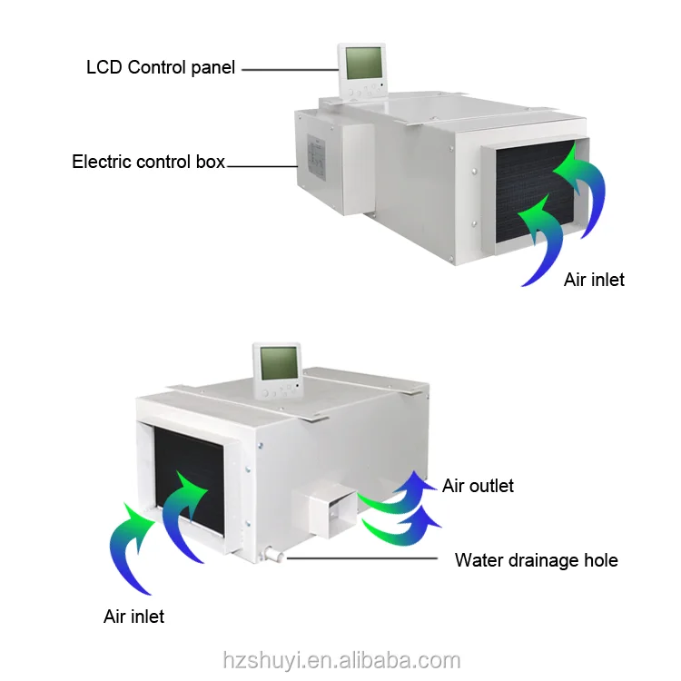 20L Moisture Removal Ceiling Mounted Dehumidifier Home Central Dehumidifier