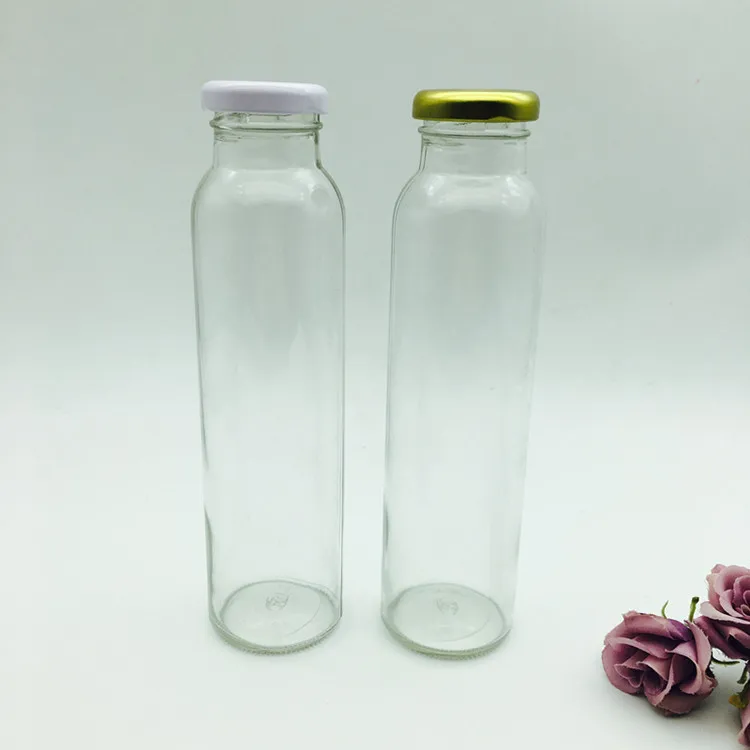 Cordial Glass Bottle for Juice and Soya Milk Coconut Milk With 38 mm Lug Lid 300ml
