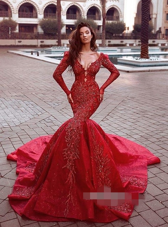 fitted lace wedding dress Beautiful Tulle Off the Shoulder Floor Length Prom Dress, Dark Red Sho