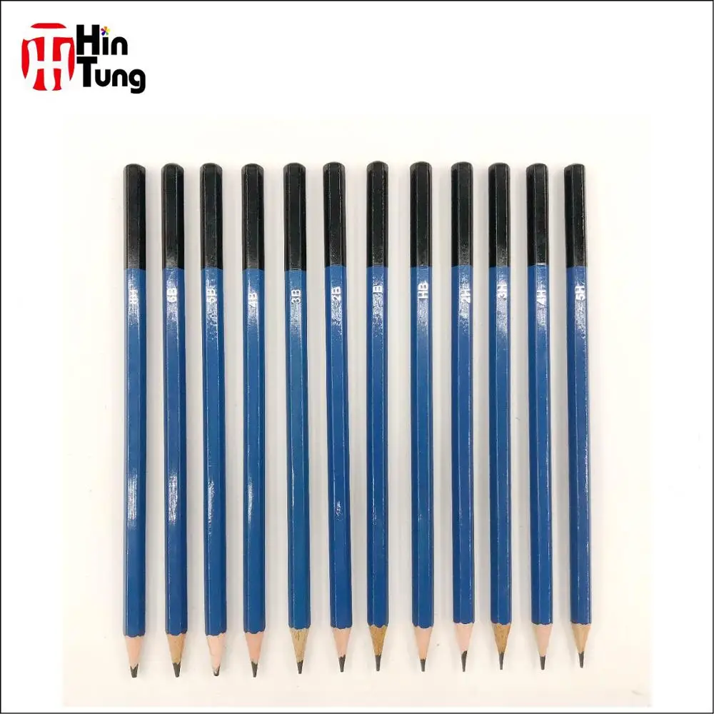 KALOUR Cheap Price 12pcs Sketching and Drawing  Pencil in Tin Box with Premium Quality As Professional Art Supplies and a Gift