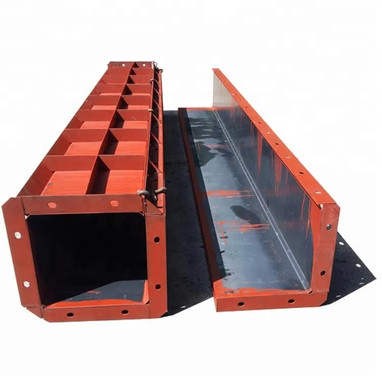 Customized U Ditch Adjustable Square Steel Mold formwork Mould For Concrete Column Construction Building