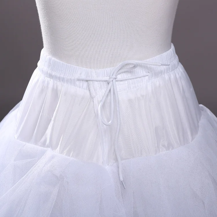 GRACEART 4 buckles crinoline petticoat wedding dress, White, One Size