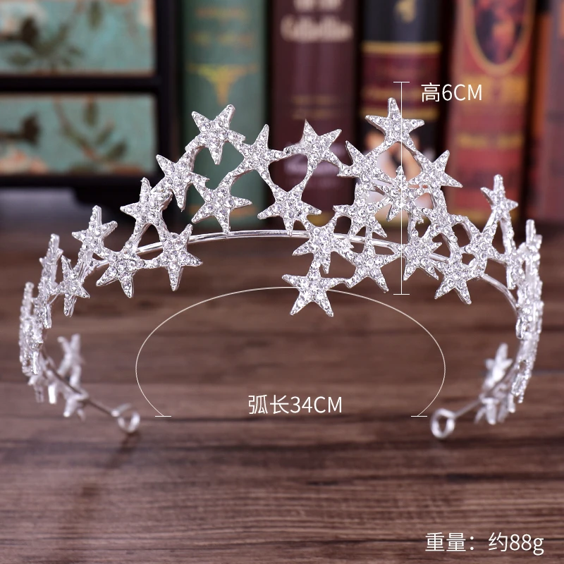 Star of the Universe Crown - Elegant Adult Princess Headdress