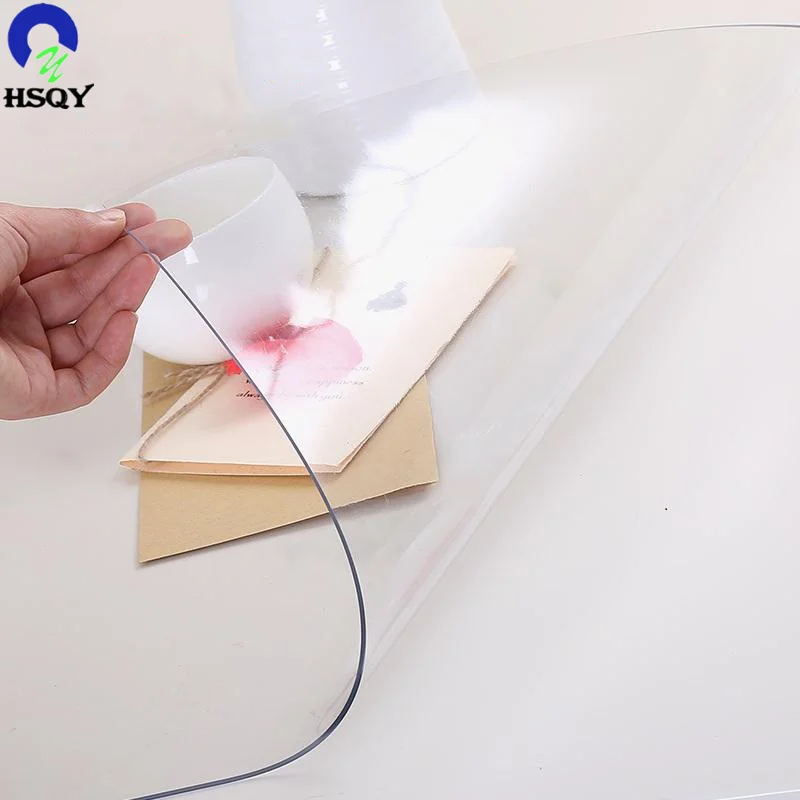 Хорошее качество ПВХ защитная пленка для стола 0,5 мм цветная прозрачная пленка из ПВХ для скатертей