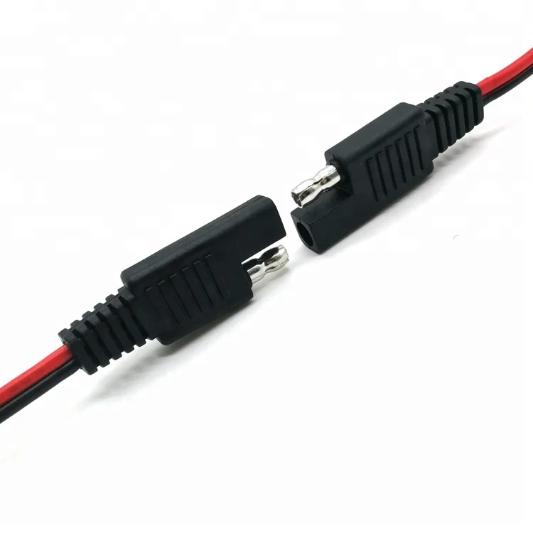 16AWG 18AWG SAE 2 Pin Quick Disconnect Connector SAE Bullet Lead Cable