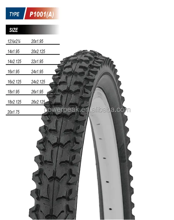 26x2 125 bike tire