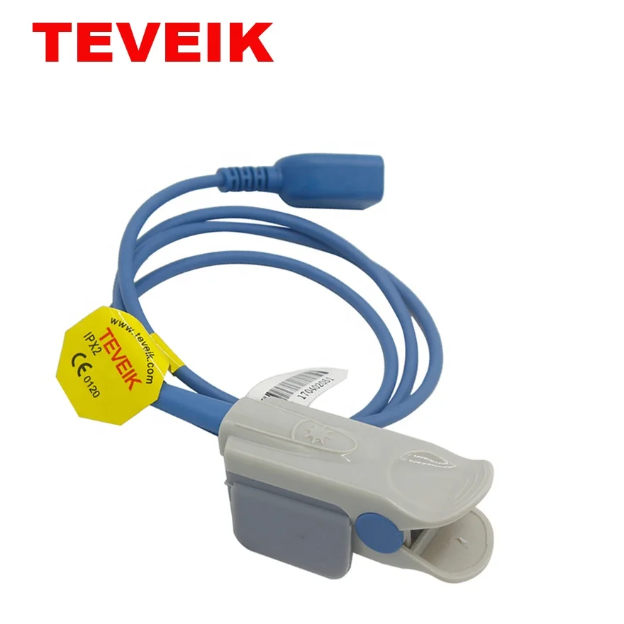 Teveik Nihon Kohden 9pin TL-101T / TL-201T клипса на палец для взрослых, напольные сенсор Spo2 зонд в Nihon новорожденного