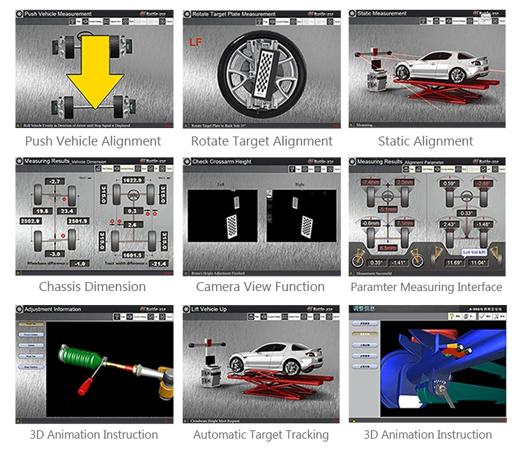 Battle axe 3d 4 Wheel Alignment System With Freely Parts Approved by 3d Alignment Dealer
