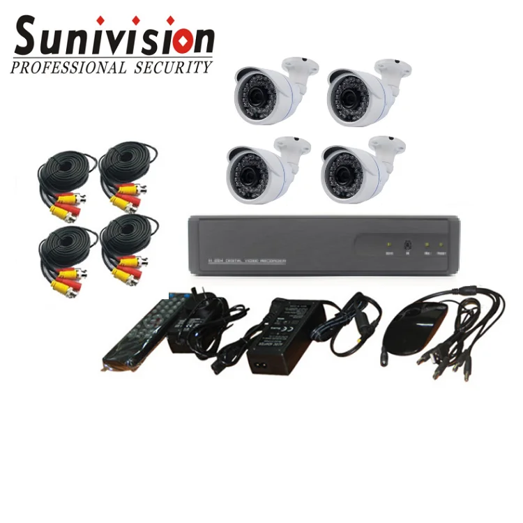 Outdoor Ip66 Waterproof 4mp 4ch Dvr Cctv Security System Ahd Dvr Kit