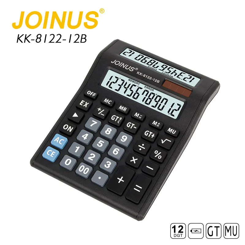 JOINUS Desktop 12 Digit Double Screen Calculator with Cheap Price for Business