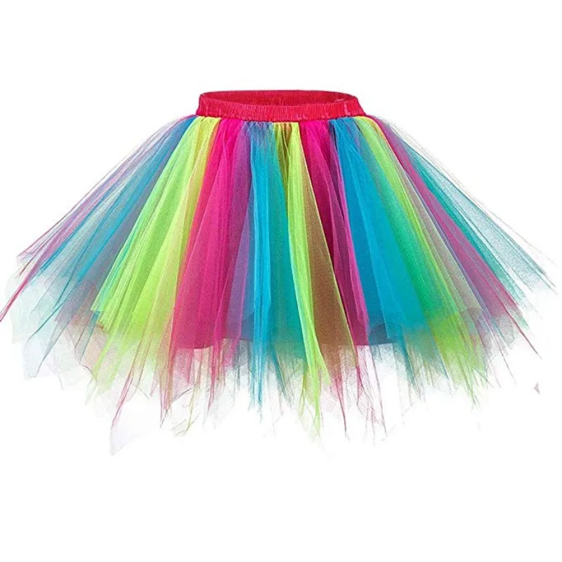Luxury Women's Fashion Fancy Rainbow Tutu For Adults Party Carnaval - Skirt,Tutu Skirt,Rainbow Tutu Skirt Product on Alibaba.com