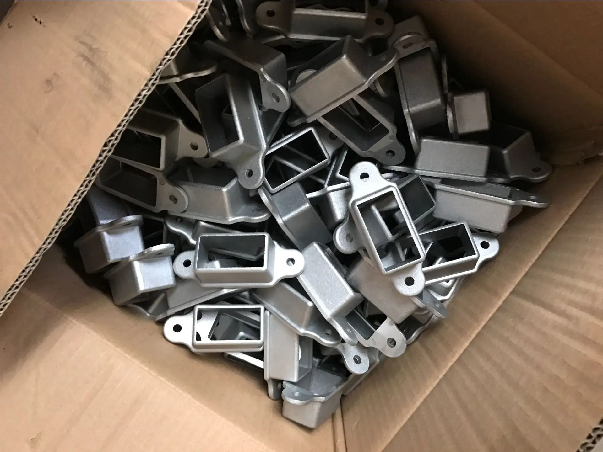 Zinc Coated Fence Tube Square Post Wall Mount Railing Bracket Sb240x40