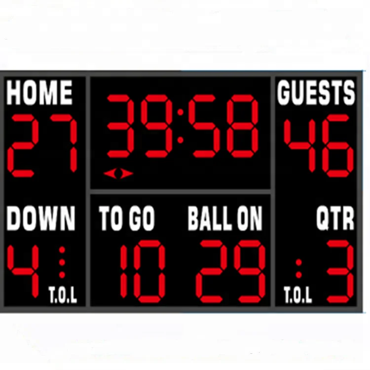 Football Led Digits Scoreboard