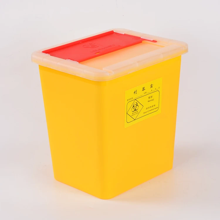 
 MM-SC8F 8L логотип под заказ медицинский многоразовый одноразовый острый контейнер с крышкой  