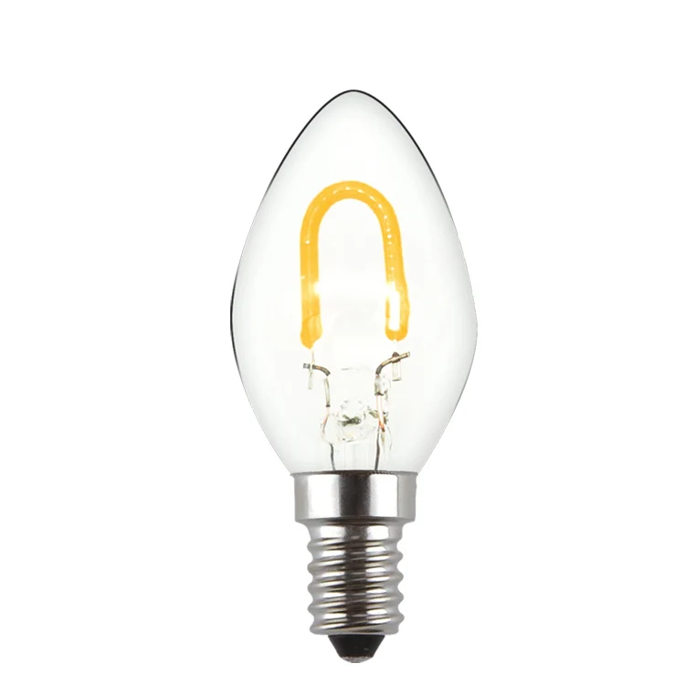 Most popular colorful christmas light c7 c9 led bulb color filament e26