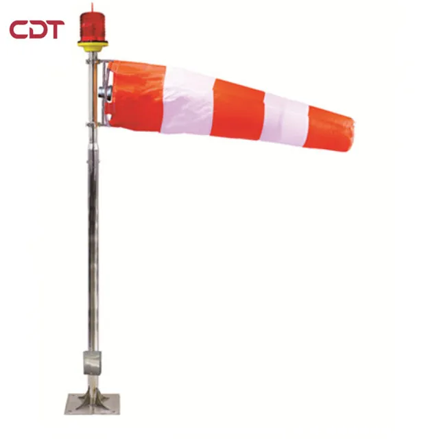 Sus304 Stainless Steel Pole With Led Aviation Obstruction Light Orange ...