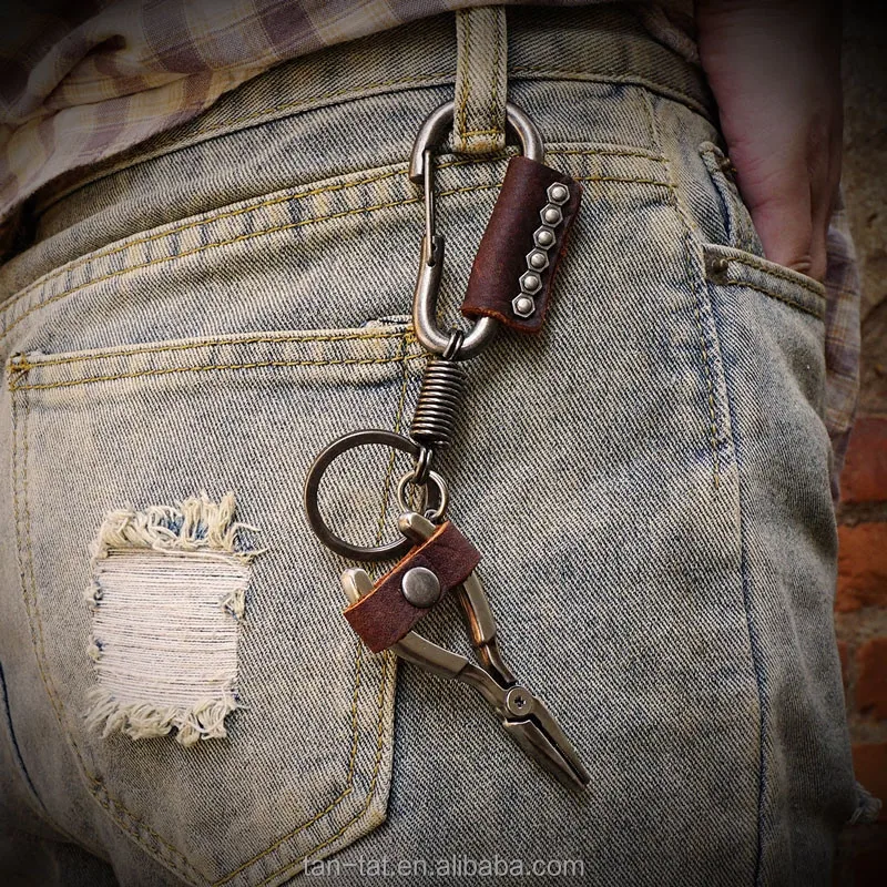 Custom Logo Cow Leather Keychain Coordinate Key Ring, View Cow Leather ...