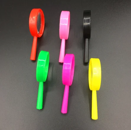 new design handheld magnifier colorful plastic