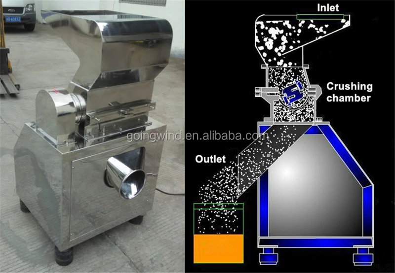 Automatic Small Leaves Powder Making Grinding Machine Dry Moringa Leaf ...