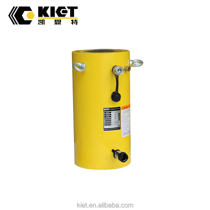 800 Ton Double Acting Ultra-Thin Hydraulic Jack 300mm Stroke 700 Bar for Heavy Equipment Maintenance CE ISO KIET