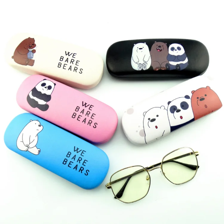 Cute Cartoon Bear Glasses Case Candy Color Sunglasses Reading