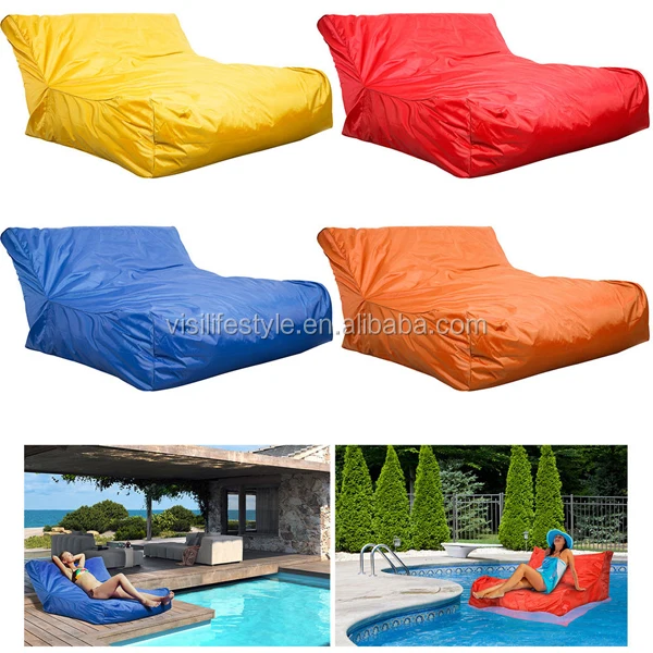 2016 Outdoor Waterproof Bean Bag Floating Bed Swimming Pool Beanbag Chairs
