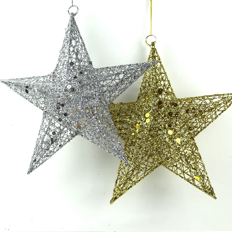 Source Wholesale Christmas Tree decorative flash Glitter metal ...