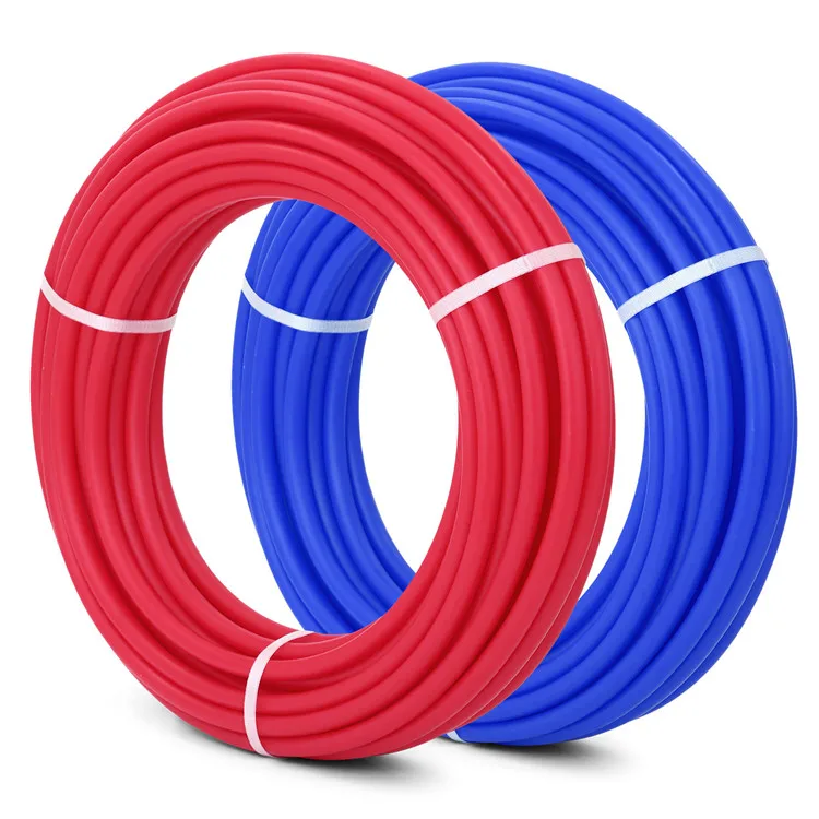 100 ~ 300ft tubería PEX Pipa bajo suelo de calefacción Rojo Azul Rollos WRAS aprobado 