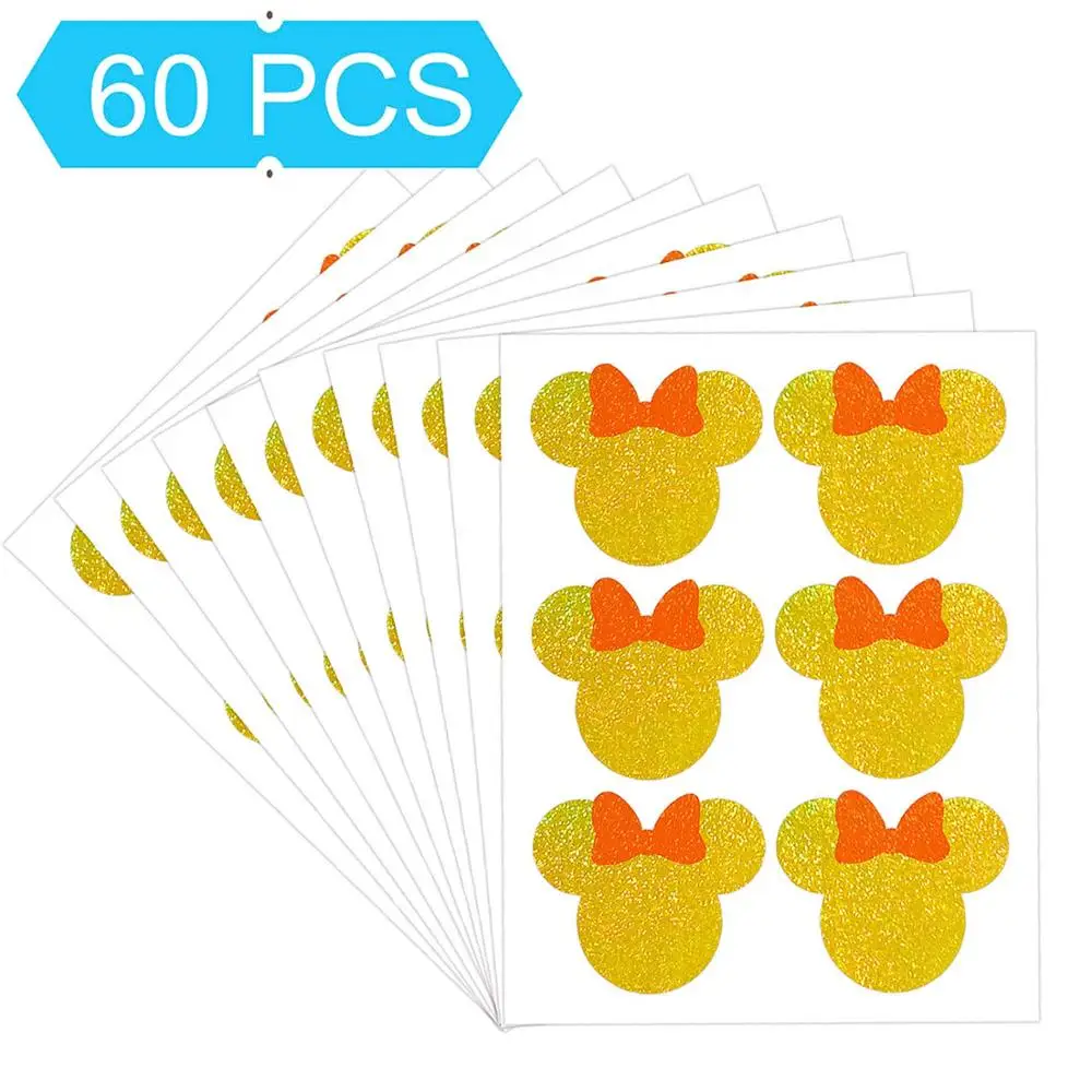 Paillettes Or Minnie Mouse Autocollants Et Rouge Tete De Minnie Pour La Decoration De Fete D Anniversaire Paquet De 60 Buy Mickey Souris Autocollants Nouvelles Tendances Noel Moderne Populaire Mickey Souris Etiquettes Autocollants Autocollants