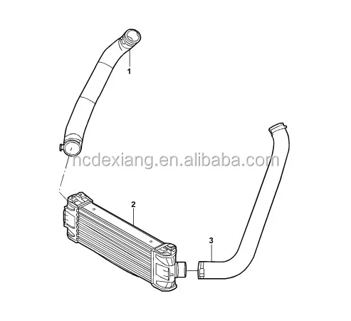 1495919 Genuine Intercooler for Ford Transit V348 2.4L Turbo 6C11 9L440 AC 1423732