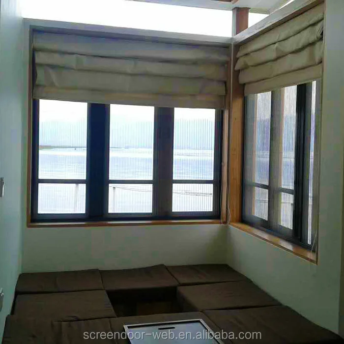New Type Window Screen Price Per square Meter Pleated Mosquito Net