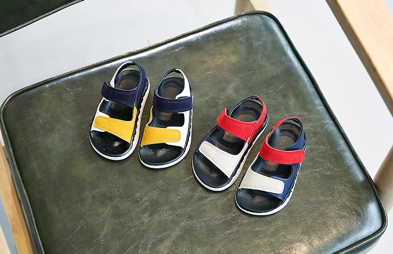 Детская летняя обувь; Пляжные сандалии с мягкой подошвой для мальчиков