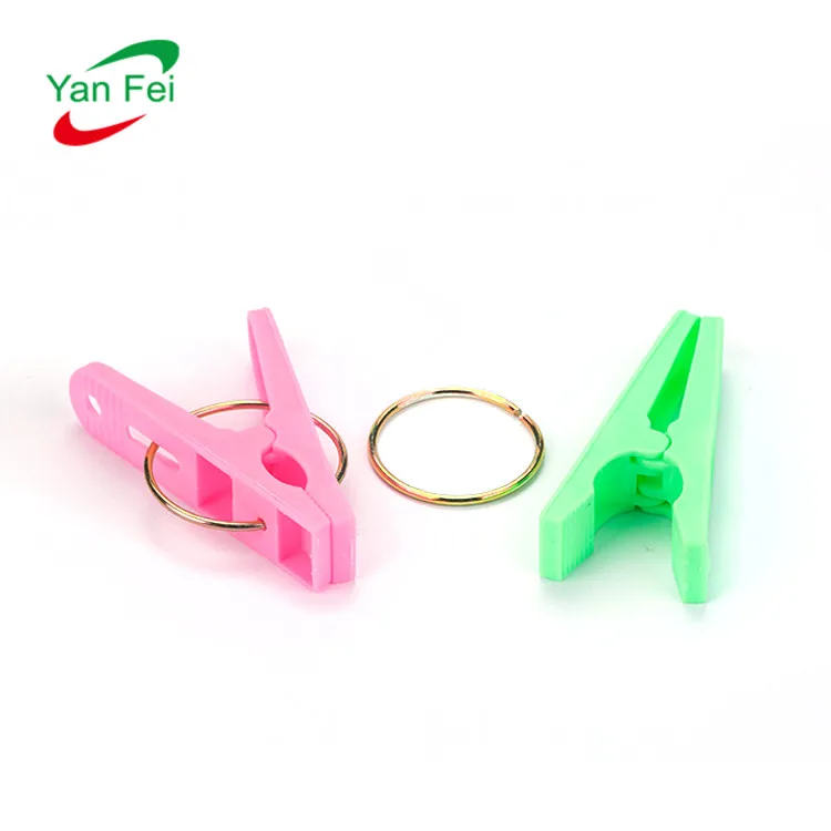 New Product Colorful Plastic Cloth Clip Wholesale Manufacturer Price Factory Supply Short Plastic Clothes Hanger Clothespin